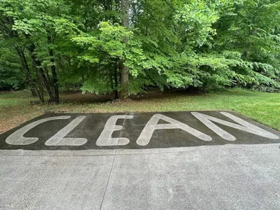 Pressure washing and exterior cleaning result